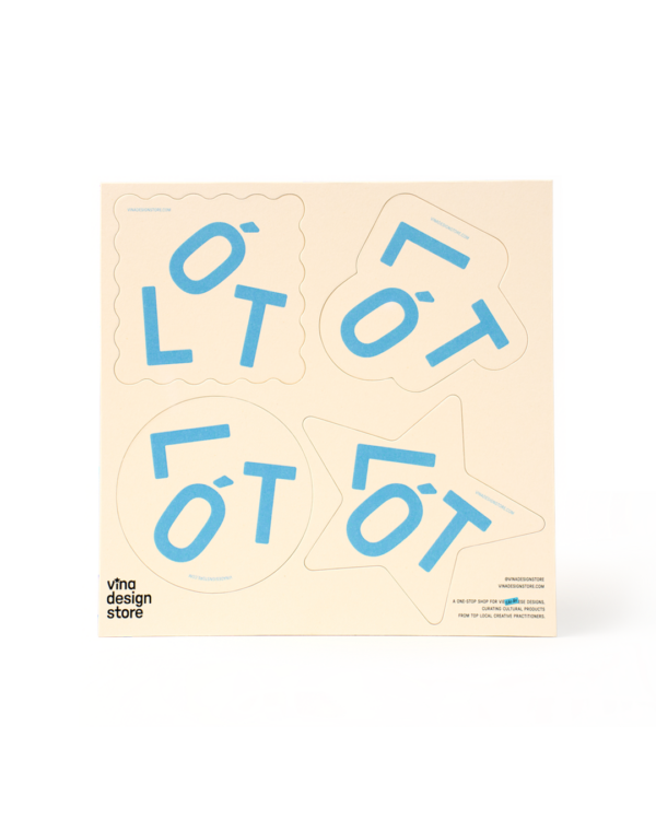 LÓT Coaster Set in Blue