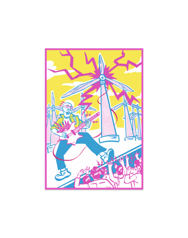 FORREST OF WIND TURBINS Postcard