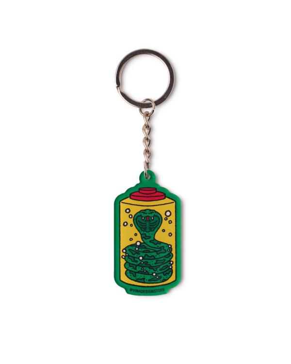 A SNAKE BUT SWIM IN LIQUOR Keychain